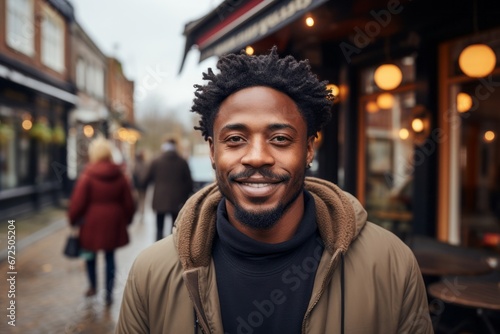 笑顔の男性ポートレート,Generative AI AI画像