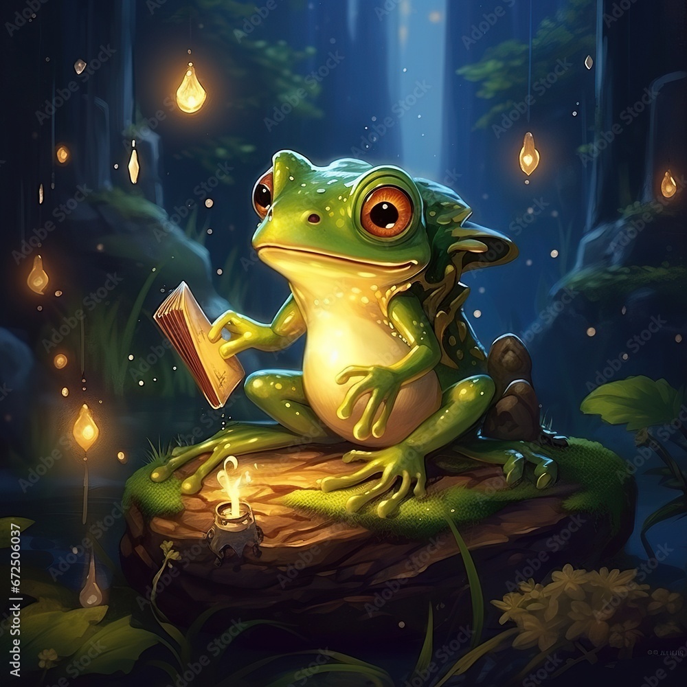 frog in the night frog in the night