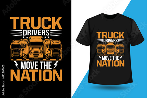Truckers T shirt Design, Truck T shirt Design