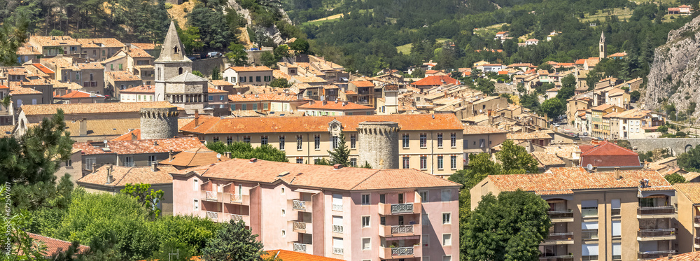 Fototapeta premium Sisteron, Haute Provence, France 