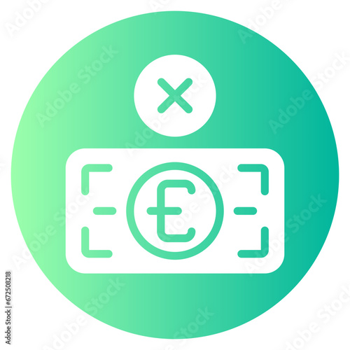 not accepted gradient icon