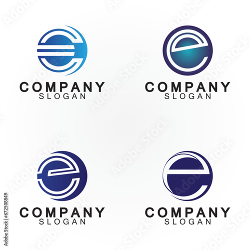 Letter E logo icon design template Free Download Letter E logo icon design template - GFXLoad