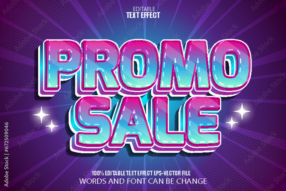 Promo Sale Editable Text Effect