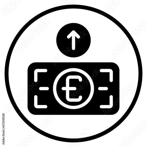 expenditure glyph icon