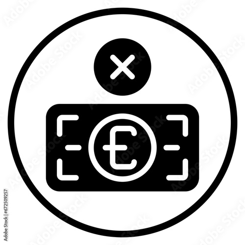 not accepted glyph icon