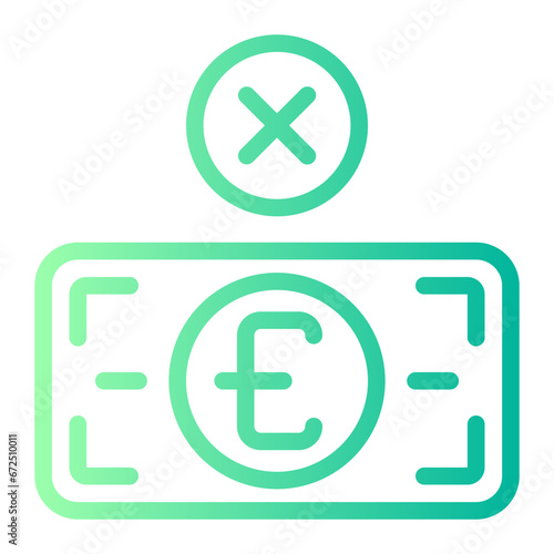 not accepted gradient icon