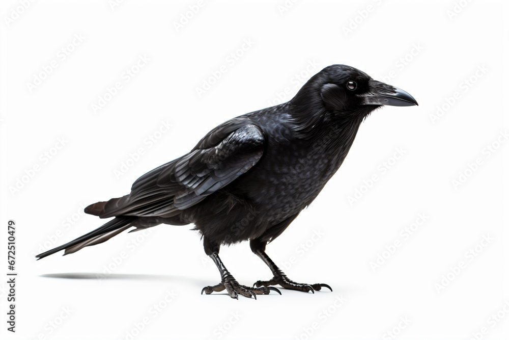 a black bird standing on a white surface
a black bird standing on a white surface