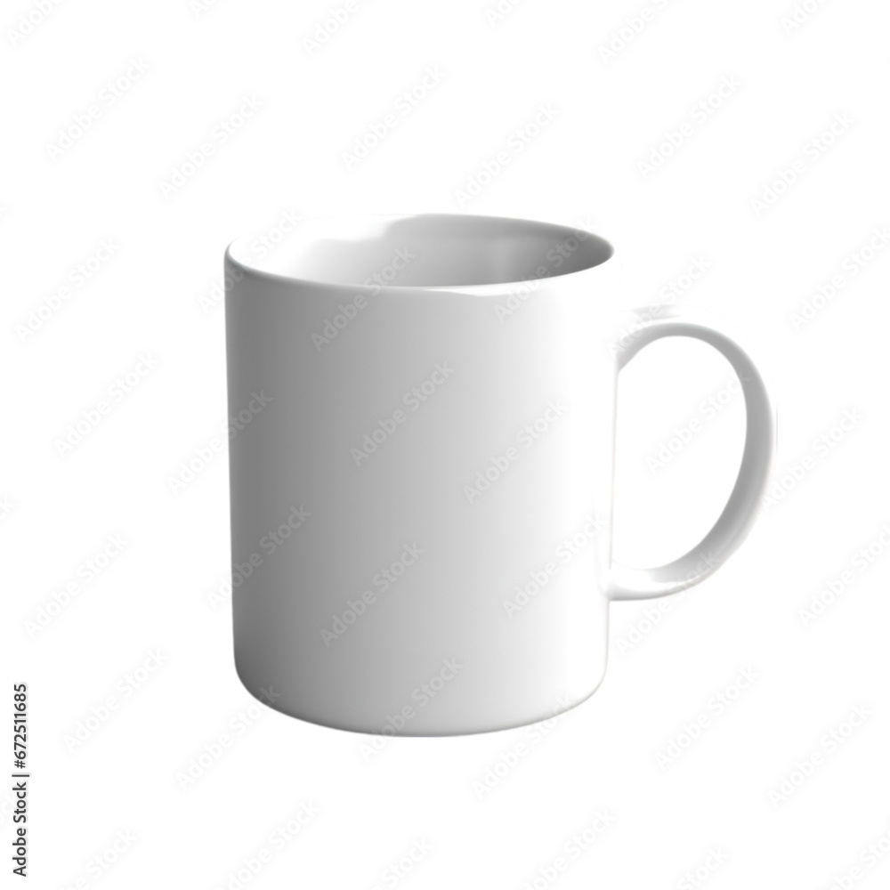 white mug on transpatent background white mug on transpatent background