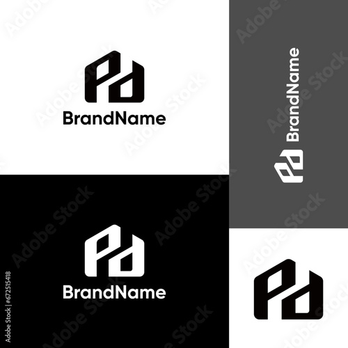 Letter PH, HP, PHP Logo Concept