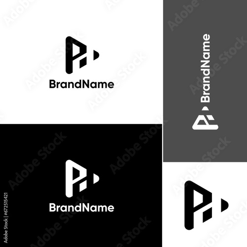 Letter PH, HP, PHP Logo Concept