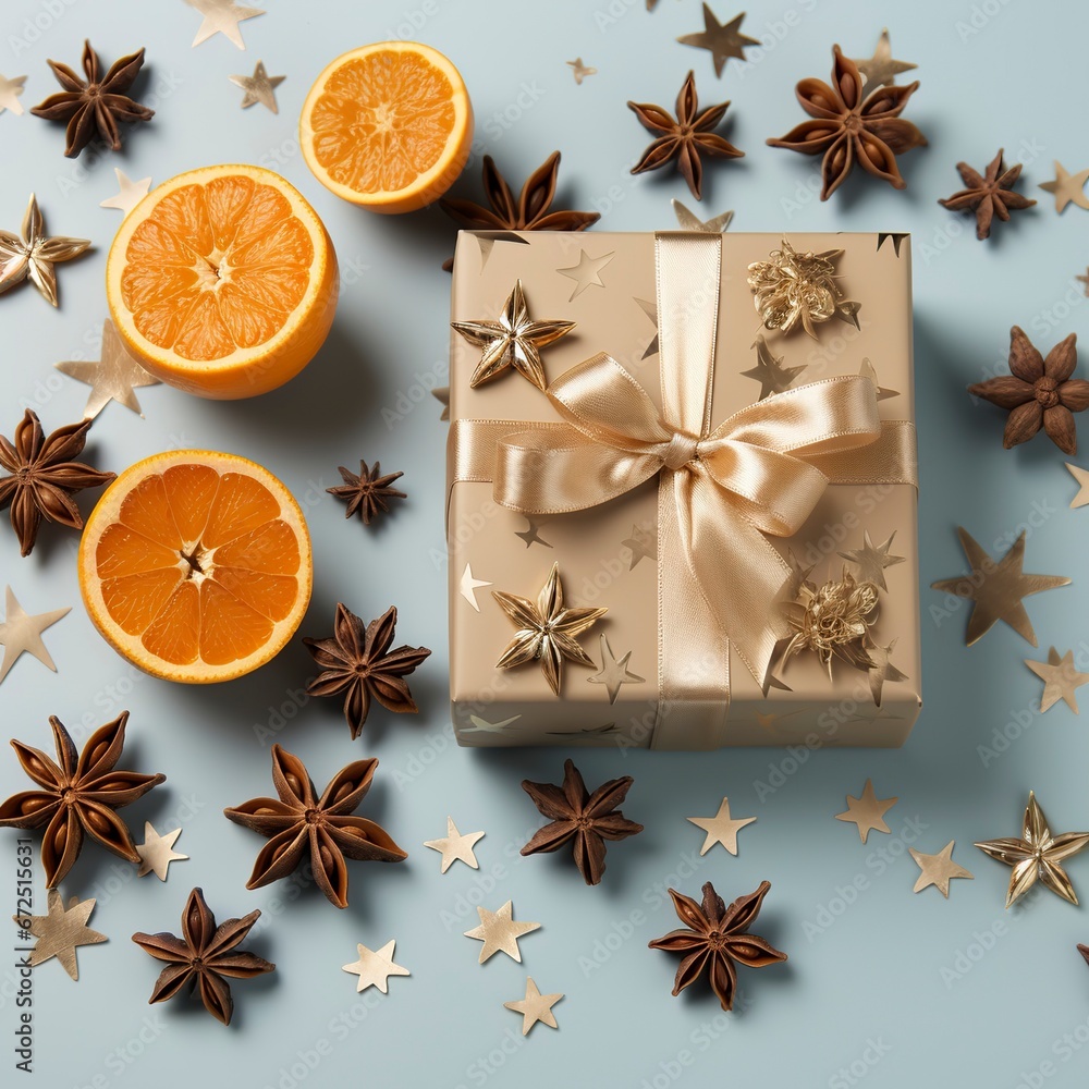 Christmas and New Year holiday background Xmas greeting, Gift Box idea Christmas and New Year holiday background Xmas greeting, Gift Box idea