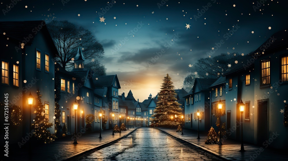 Hanukkah festival scene in a magical forest with animals , A Jewish festival Hanukkah festival scene in a magical forest with animals , A Jewish festival