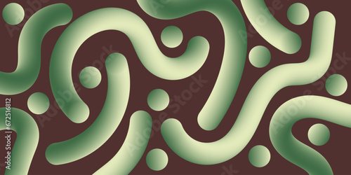 3D colorful arches. Liquid geometric shapes. Abstract vector design elements. suitable for web banner and walpaper design.