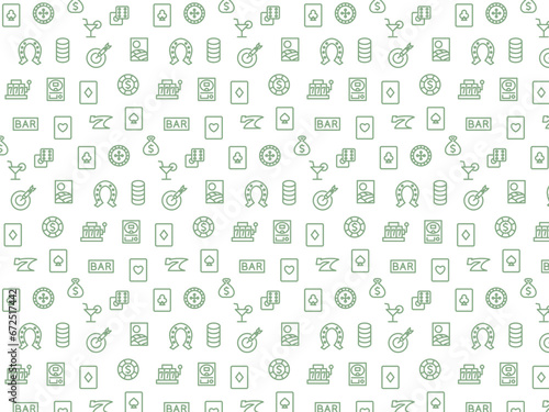 ギャンブルの壁紙パターンイラスト