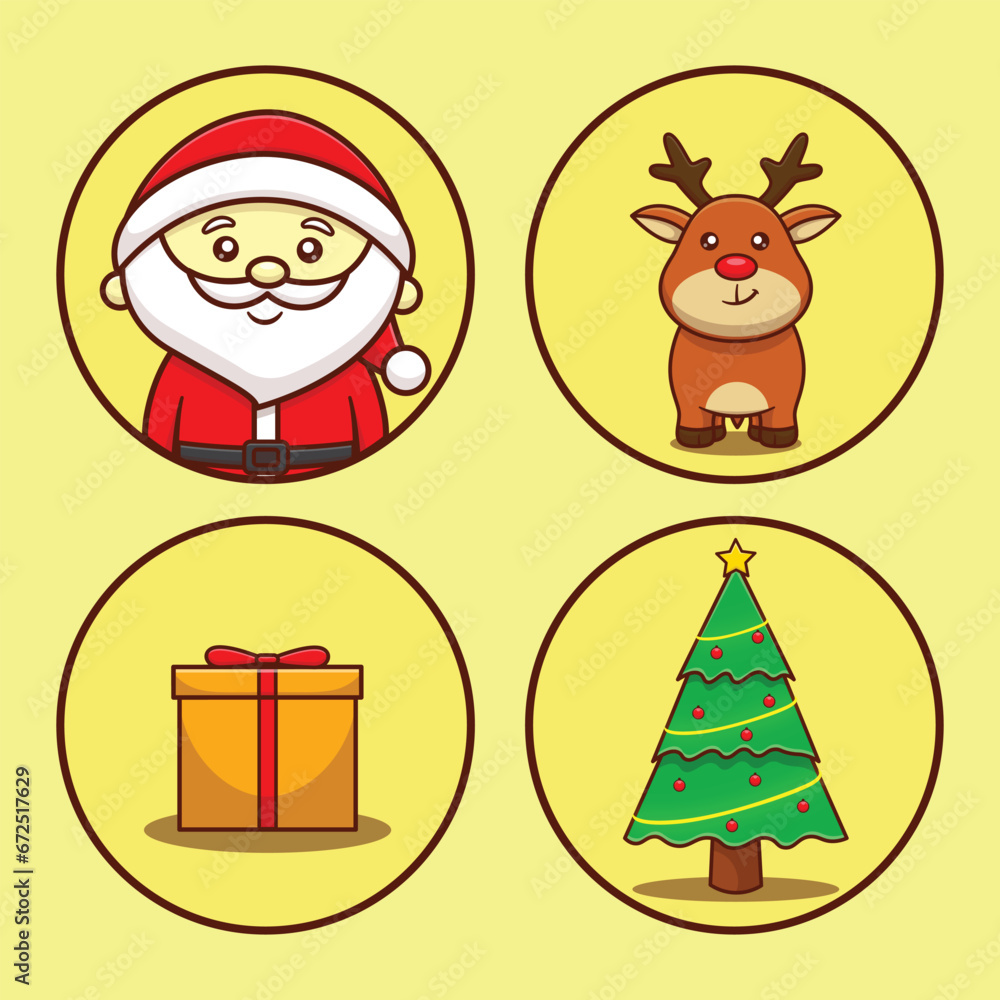 christmas item cartoon vector illustration christmas item cartoon vector illustration