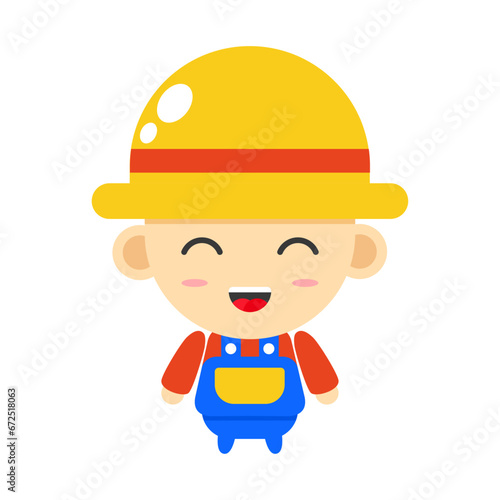 Cute Cartoon Farmer
