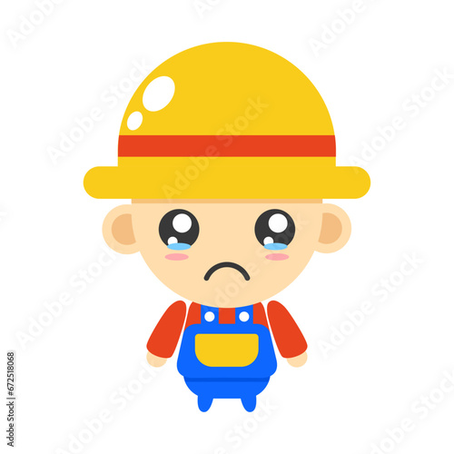 Cute Cartoon Farmer
