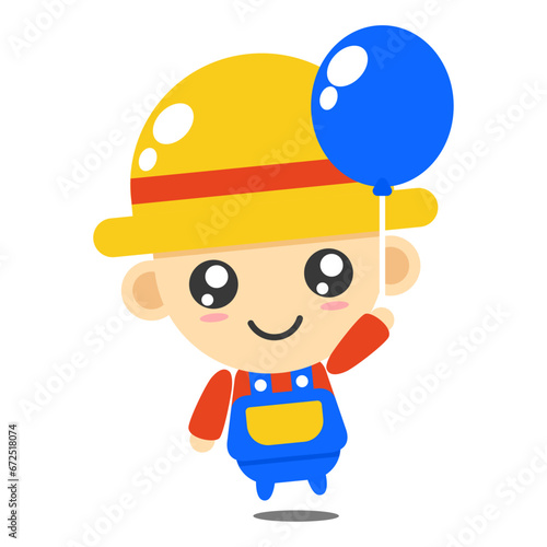 Cute Cartoon Farmer

