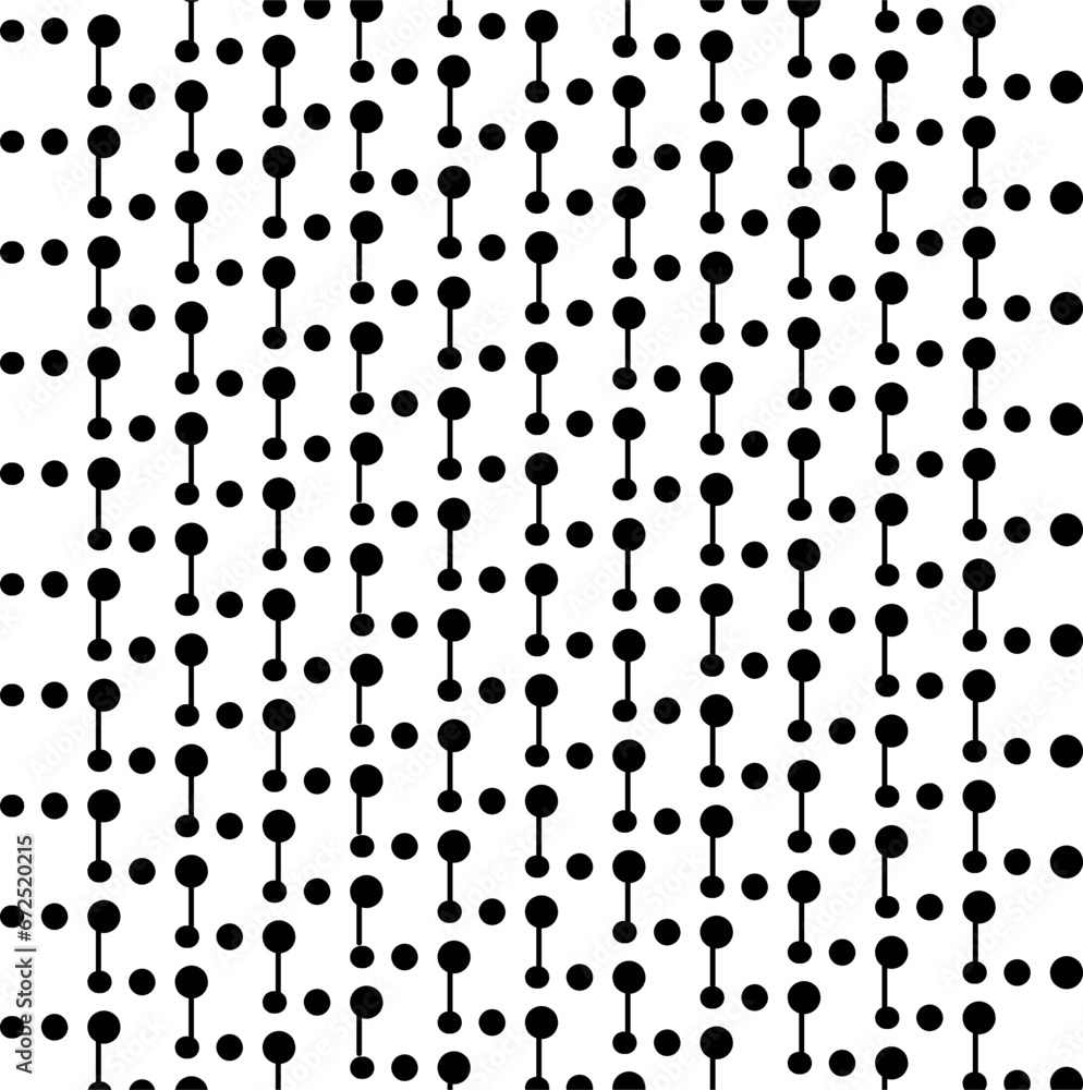 Dots or small circles form a technical texture. Some of the dots are connected by straight lines, simulating molecular circuits.