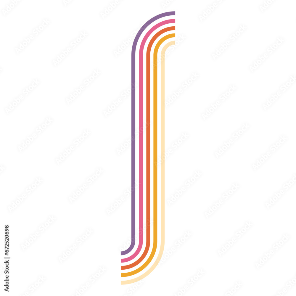 70's Retro Groovy Lined 70's Retro Groovy Lined