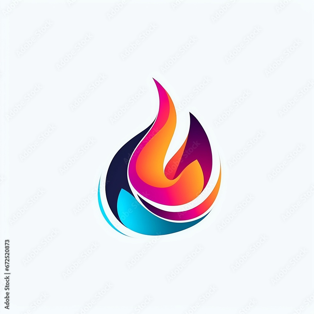 AI generated illustration of an intricate colorful pattern on a white background AI generated illustration of an intricate colorful pattern on a white background