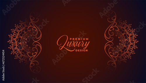 islamic style decorative mandala pattern background design
