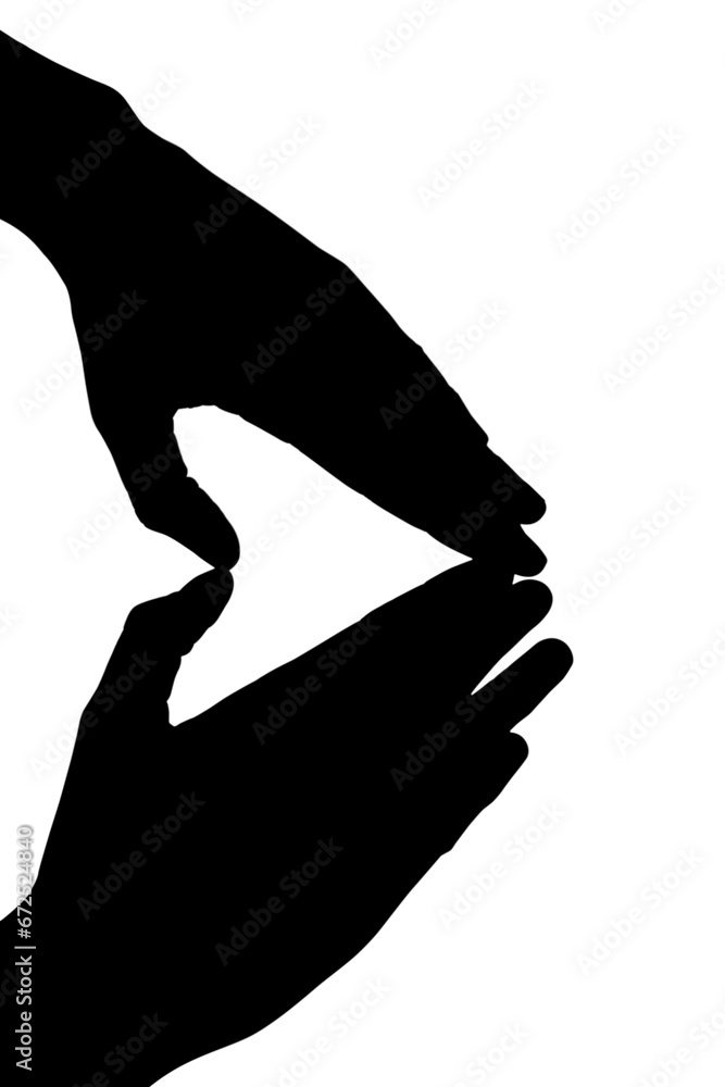 Digital png illustration of silhouette of hands on transparent background Digital png illustration of silhouette of hands on transparent background