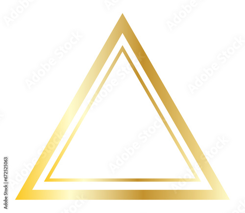 gold triangle png transparent