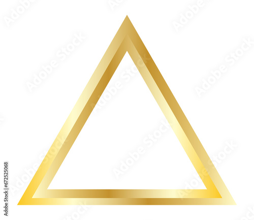 gold triangle png transparent