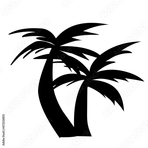 coconut tree silhouette