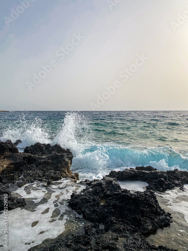waves and rocks