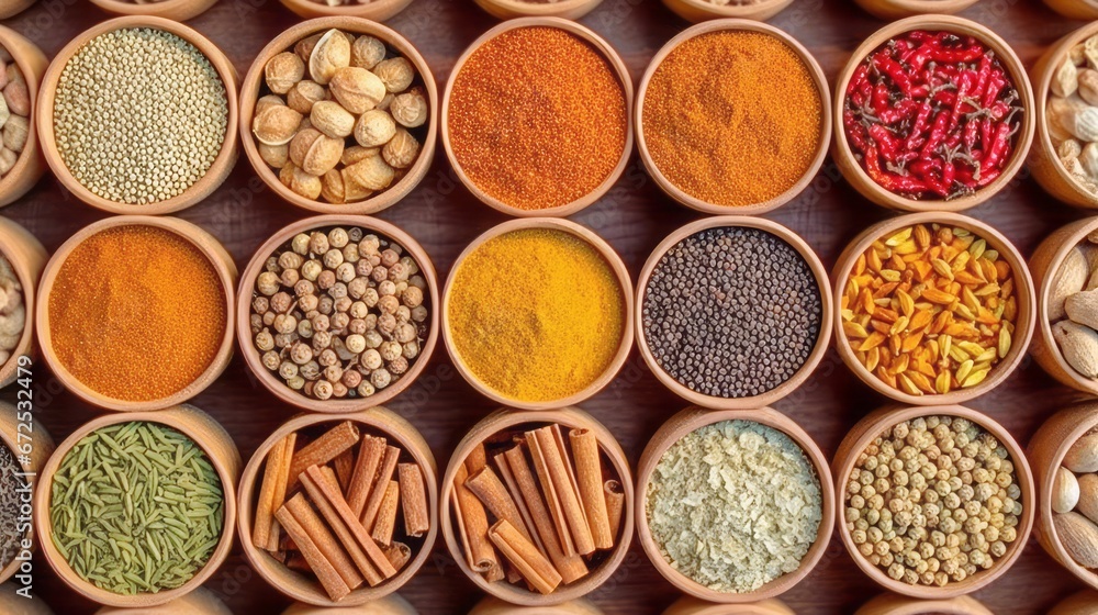 variety of indian spices