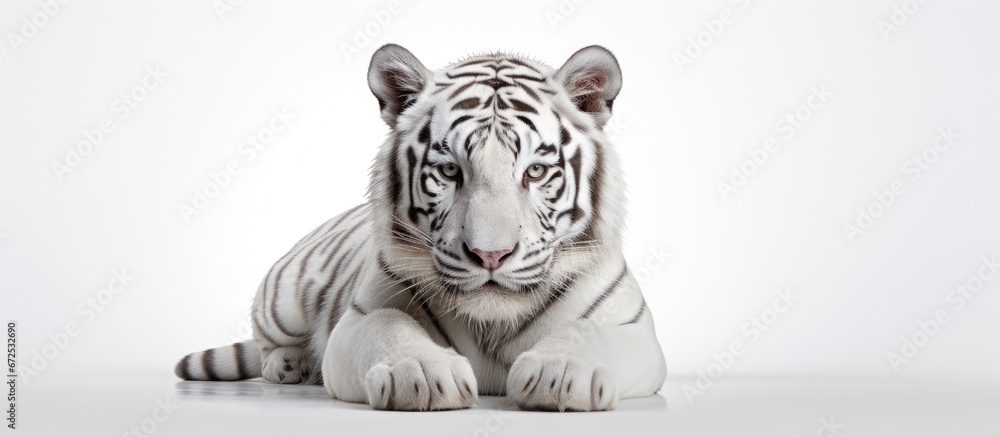 Fototapeta premium Tiger that is white