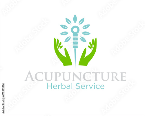 acupuncture hand care logo designs simple for traditional medicine and clinic logo