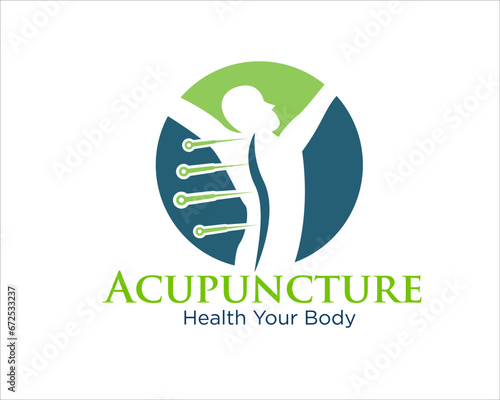 bpdy health acupuncture logo designs for herbal medicine and traditional health service
