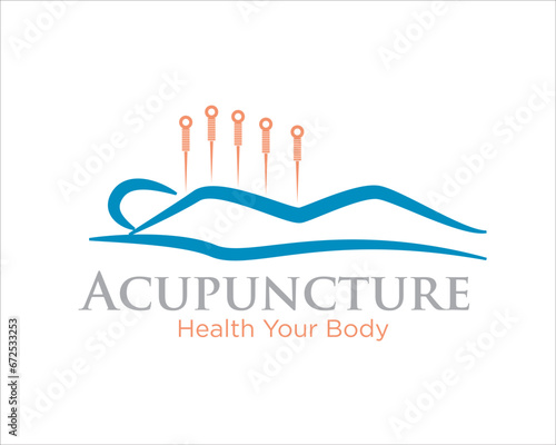 acupuncture spa body health logo for herbal and traditional logo designs for clinic and spa