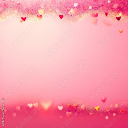Pink Magic Hart Valentine Background