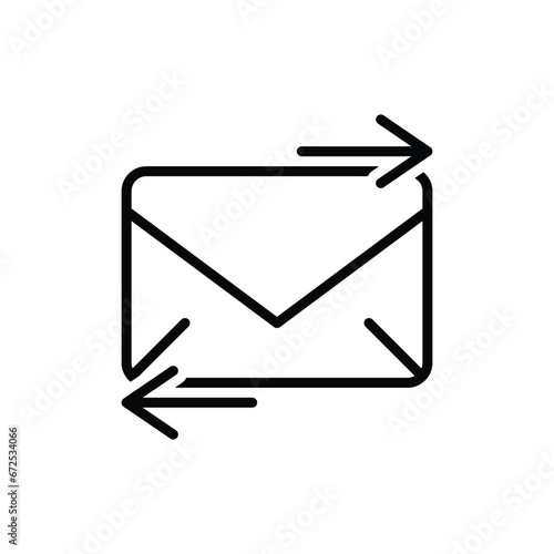 Send receive mail vector icon
