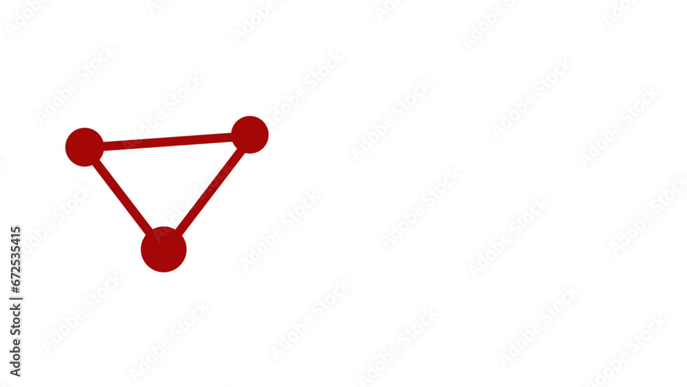 Abstract composition with connecting dots and lines on the white backround. abstract network of connected red dots, on white. connected dot background animation. abstract network red dot technology. Abstract composition with connecting dots and lines on the white backround. abstract network of connected red dots, on white. connected dot background animation. abstract network red dot technology.