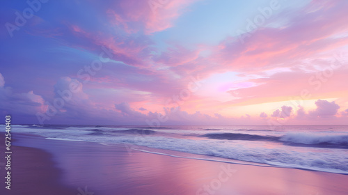 Wallpaper Mural Beautiful Sunset on the Beach. Sunrise over water Torontodigital.ca