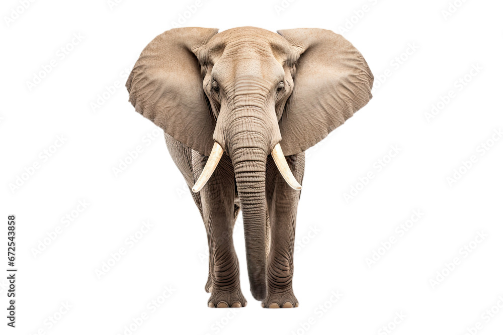 Obraz premium Elephant isolated on white background