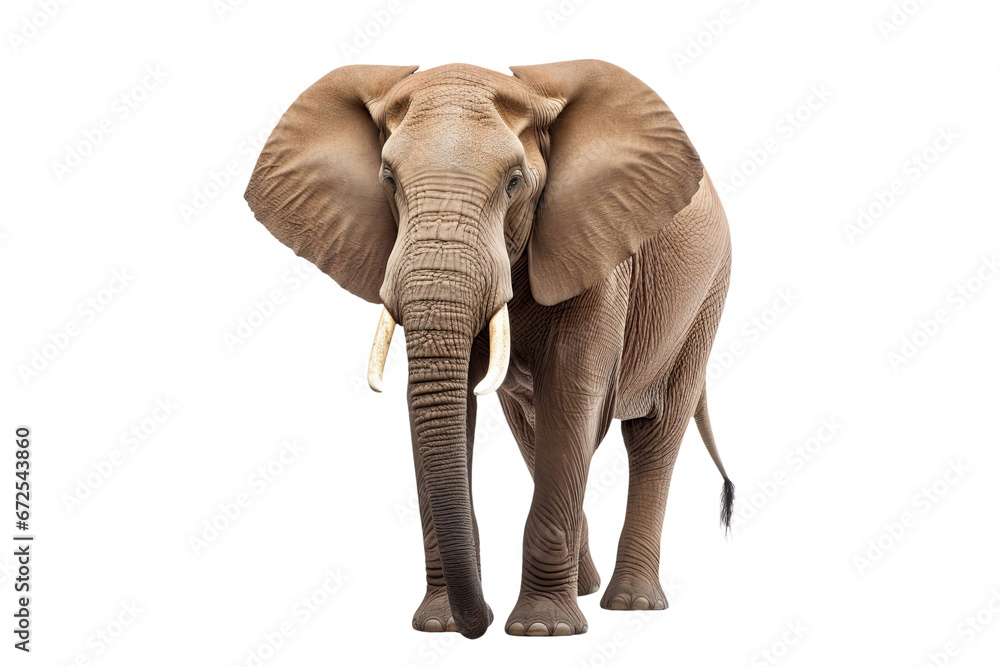 Fototapeta premium Elephant isolated on white background