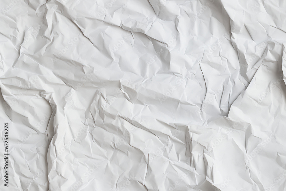 Crumpled white paper texture Crumpled white paper texture