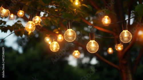 christmas tree lights generated by AI