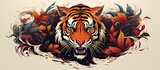 Tiger tattoo design in a contemporary yet classic style