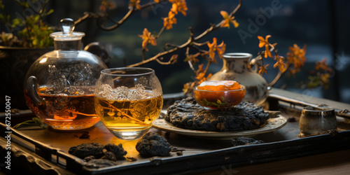advertisment photo for chinese pu er tea