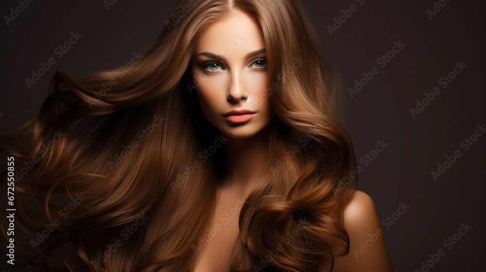 Beauty redhead girl with long and shiny wavy red hair . Beautiful woman model with curly hairstyle . Beauty redhead girl with long and shiny wavy red hair . Beautiful woman model with curly hairstyle .