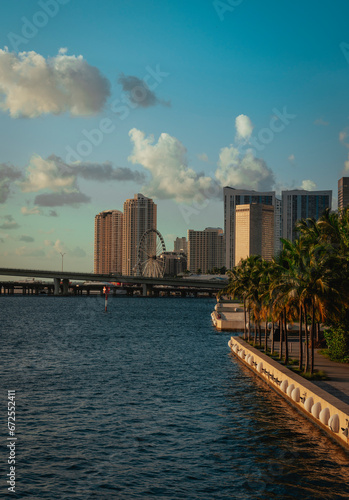 city skyline views downtown miami Florida morning © Cavan