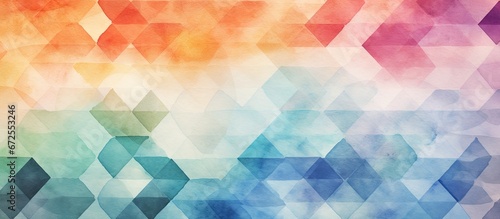 Watercolor like effects on a geometrically textured pattern