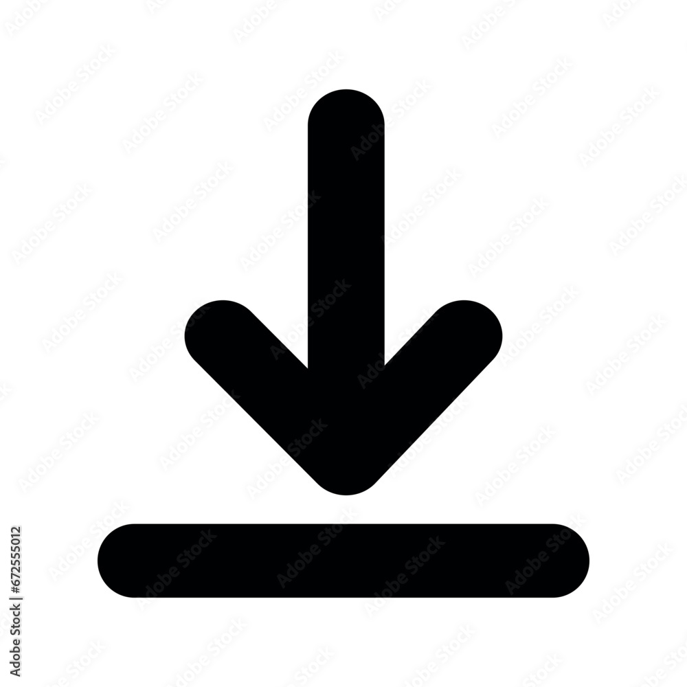 Download icon vector illustration isolate on white background. Download icon vector illustration isolate on white background.